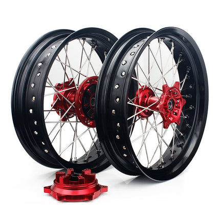 17" Supermoto Aluminum Front Rear Spoke Wheel Set for Suzuki DR650SE 1996-2024