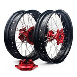 17" Supermoto Aluminum Front Rear Spoke Wheel Set for Suzuki DR650SE 1996-2024