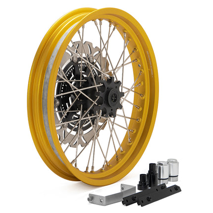 19x3.0 Front & 17x4.25 Rear Spoked Wheel Rims Hubs Disc Set For Honda CB400X