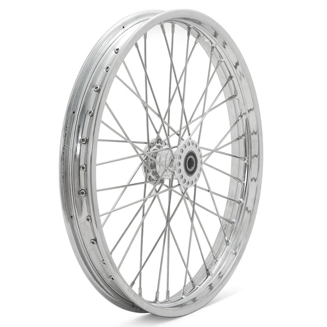 21 Inch Front Spoked Spool Wheel Rim Hub for Harley Models With 3/4 Axle Universal