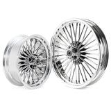 Front Rear Dual Disc Fat Spoke Wheels for Harley Touring Electra Glide / Street Glide / Road Glide / Road King / Ultra Limited / Ultra Classic 2009-2024