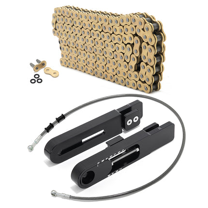 For Honda XR650L 4-9 Inch Swingarm Extensions Brake Line Chain Remover Kit