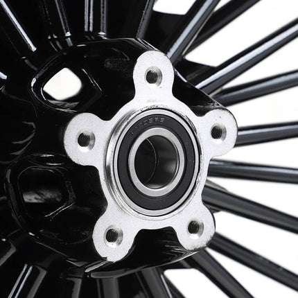 Front Rear Dual Disc Fat Spoke Wheels for Harley Touring Electra Glide / Street Glide / Road Glide / Road King / Ultra Limited / Ultra Classic 2009-2024