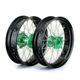 Aluminum Front Rear Spoke Wheel Set for Kawasaki KX125 KX250 2006-2013