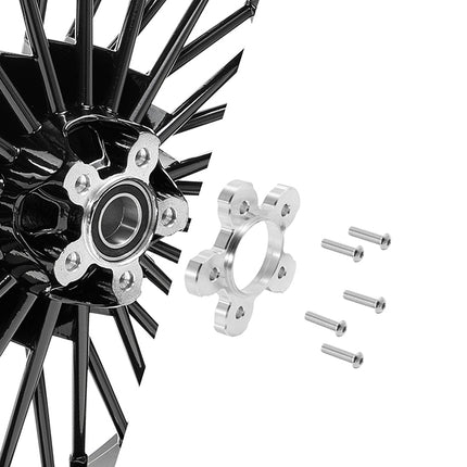 Rotor Pulley Spacer Flange Kit for Harley Touring Street Glide / Road Glide / Road King / Electra Glide 1984-2008