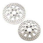 For Harley Davidson Sportster XL883R Roadster 2014-2015 / XL1200V Seventy Two 2014-2016 11.8" Front 10.2" Rear Brake Disc Rotors