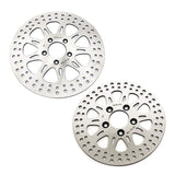 For Harley Davidson Sportster XL883R Roadster 2014-2015 / XL1200V Seventy Two 2014-2016 11.8" Front 10.2" Rear Brake Disc Rotors