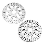 For Harley Davidson Sportster XL1200C Custom / XL1200T Superlow / XL1200X Forty Eight 2014-2023 11.8" Front 10.2" Rear Brake Disc Rotors