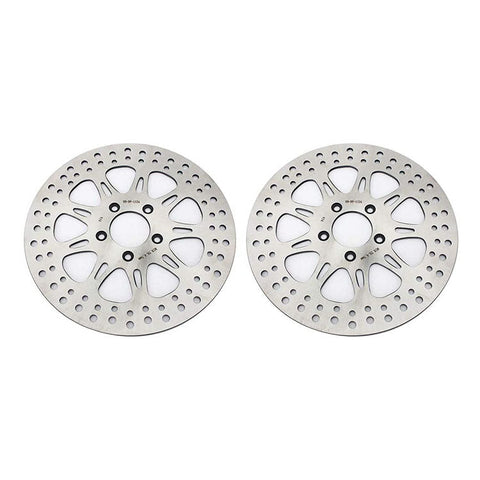 For Harley Davidson Trike FLHXXX Street Glide 2010-2011 / FLRT Freewheeler 2015-2021 2pcs 11.8 Inch Front Brake Disc Rotors
