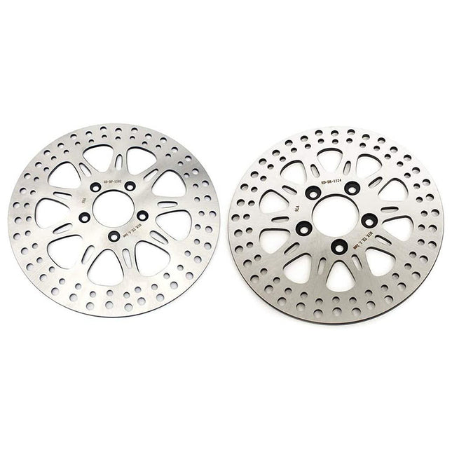 For Harley Davidson Sportster XL883L Superlow / XL883N Iron 2011-2013 11.5 Front 10.2 Rear Brake Disc Rotors