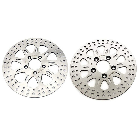For Harley Davidson Sportster XL883N Iron 2016-2023 / XL1200L Low 2007-2011 11.5 Front 10.2 Rear Brake Disc Rotors