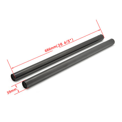 For Harley Davidson Sportster XL883L XL883N XL883C XL883R XL1200C XL1200V XL1200X 2005-2015 39mm +2" Fork Tubes 46218-05 45395-09