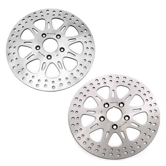For Harley Davidson Sportster XLH883 XLH1100 XLH1200 XLX1000 1987-1999 11.5 Inch Front Rear Brake Disc Rotors
