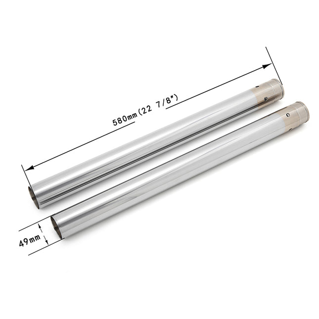 For Harley Davidson Touring Electra Glide / Street Glide / Road Glide / Road King 2017-2024 49mm 22 7/8 Inch Fork Tubes 45500341