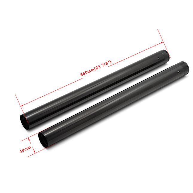 For Harley Davidson Touring Electra Glide / Street Glide / Road Glide / Road King 2017-2024 49mm 22 7/8 Inch Fork Tubes 45500341