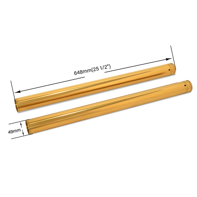 For Harley Davidson VRSCA V-Rod 2002-2006 / VRSCD Night-Rod 2006 49mm 25.5 Inch Fork Tubes 46504-01