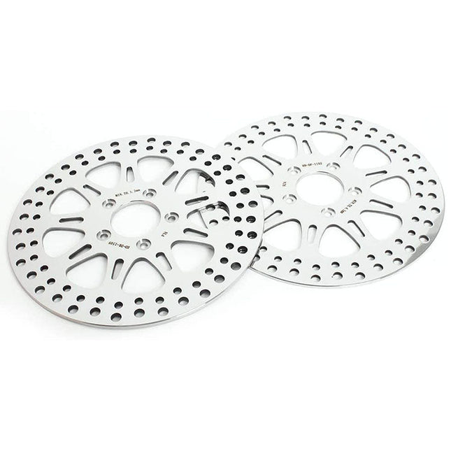 For Harley Davidson Softail FXCW Rocker 2008-2009 / FXCWC Rocker C 2008-2011 / FLSTFB Fat Boy L0 2010-2014 11.5 Front Rear Brake Disc Rotors