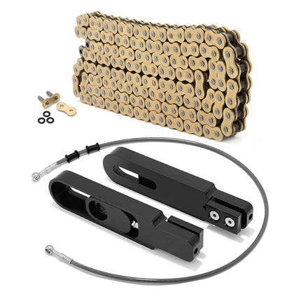 For Kawasaki Z900 2020-2024 6-9 Inch Swingarm Extensions Brake Line Chain Remover Kit