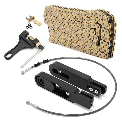 For Kawasaki ZX14R / ZZR1400 2012-2024 6-9 Inch Swingarm Extensions Brake Line Chain Remover Kit