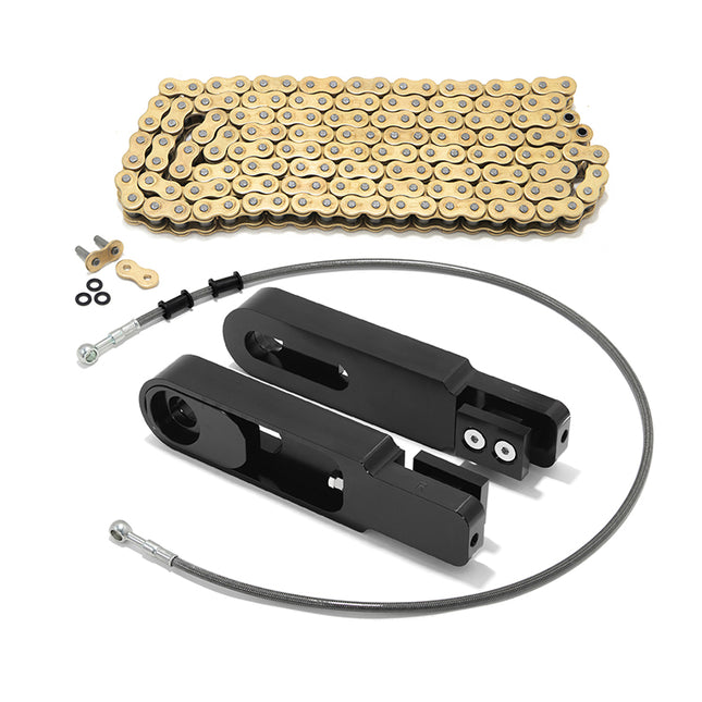 For Suzuki GSX1300R Hayabusa 2008-2024 6-9 Inch Swingarm Extensions Brake Line Chain Remover Kit