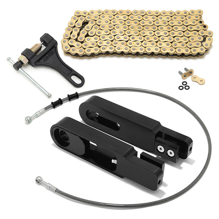 For Suzuki GSX1300R Hayabusa 2008-2024 6-9 Inch Swingarm Extensions Brake Line Chain Remover Kit