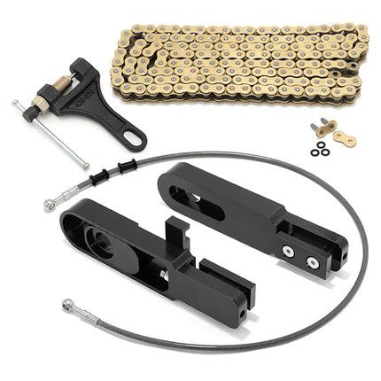 For Suzuki GSXR600 / GSXR750 2006-2009 6-9 Inch Swingarm Extensions Brake Line Chain Remover Kit