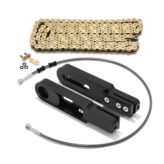 For Yamaha FZ-09 2014-2017 / MT-09 FJ-09 XSR900 2014-2020 6-9 Inch Swingarm Extensions Brake Line Chain Remover Kit