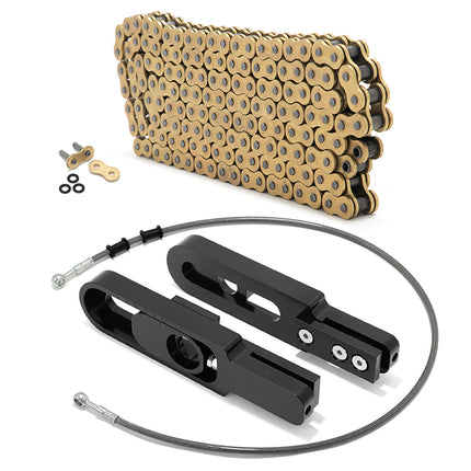 For Yamaha R1 1998-2003 4.5-9 Inch Swingarm Extensions Brake Line Chain Remover Kit