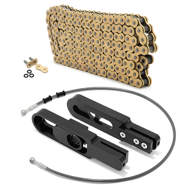 For Yamaha R1 1998-2003 4.5-9 Inch Swingarm Extensions Brake Line Chain Remover Kit