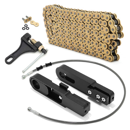 For Yamaha R1 2004-2005 6.5-9 Inch Swingarm Extensions Brake Line Chain Remover Kit