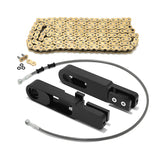 For Yamaha R1 2007-2014 6-9 Inch Swingarm Extensions Brake Line Chain Remover Kit