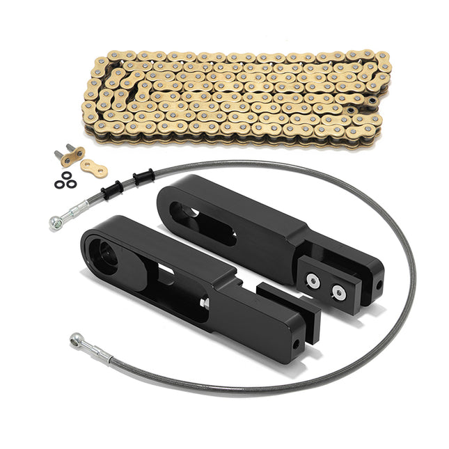 For Yamaha R1 / R1S 2015-2024 6-9 Inch Swingarm Extensions Brake Line Chain Remover Kit