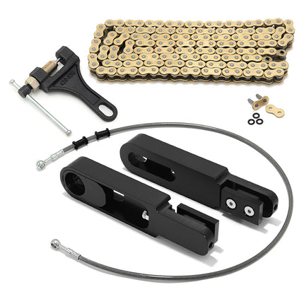 For Yamaha R6 2006-2013 6-9 Inch Swingarm Extensions Brake Line Chain Remover Kit