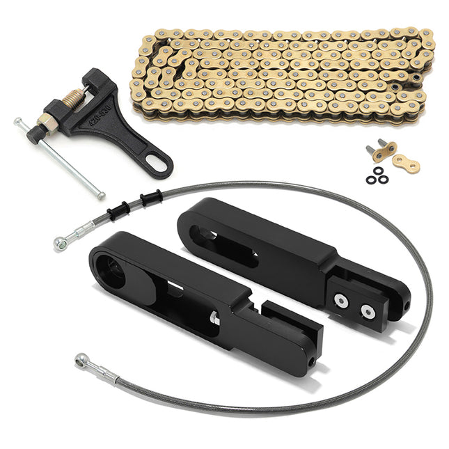 For Yamaha R6 2006-2013 6-9 Inch Swingarm Extensions Brake Line Chain Remover Kit