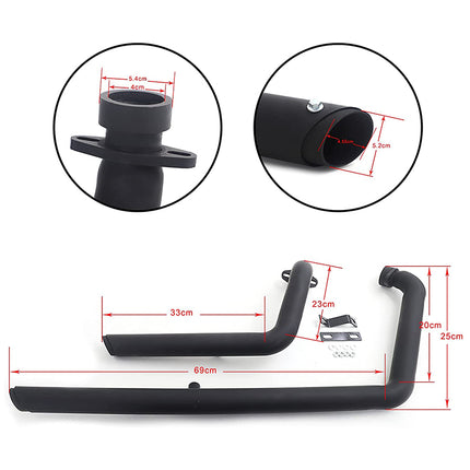 For Yamaha Star Bolt XV950 XVS950 2010-2013 / 2016-2024 Exhaust Pipes With Silencer