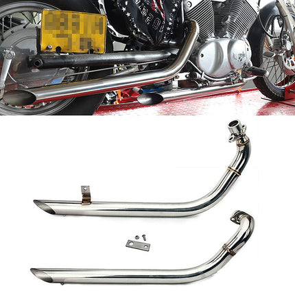 For Yamaha Virago XV535 XV400 1987-2004 Exhaust System Muffler Pipes With Silencer