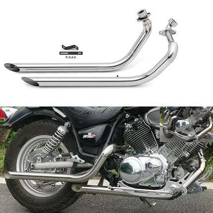 For Yamaha XV750 Virago 750 / XV1100 Virago 1100 (Special) Exhaust Pipe With Silencer