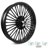 Front Rear Dual Disc Fat Spoke Wheels for Harley Dyna Super Glide / Low Rider / Wide Glide / Switchback 2000-and up