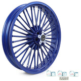 Front Rear Dual Disc Fat Spoke Wheels for Harley Dyna Super Glide / Low Rider / Wide Glide / Switchback 2000-and up