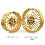 Front Rear Dual Disc Fat Spoke Wheels for Harley Touring Electra Glide / Road King / Road Glide / Street Glide 1984-2008