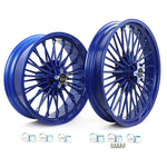 Front Rear Dual Disc Fat Spoke Wheels for Harley Softail Standard / Custom / Night Train / Springer 2000-2010