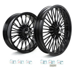 Front Rear Dual Disc Fat Spoke Wheels for Harley Softail Cross Bones / Sport Glide / FXDR 2008-and up