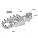 For Triumph Rocket III 2004-2023 / Thunderbird Sport 1998-2003 Front Rear Foot Pegs Footpegs Footrest Pedals