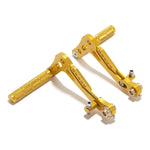 CNC Aluminum Adjustable Racing Pedals Footpegs Brake Accelerator Footpegs for Go Kart