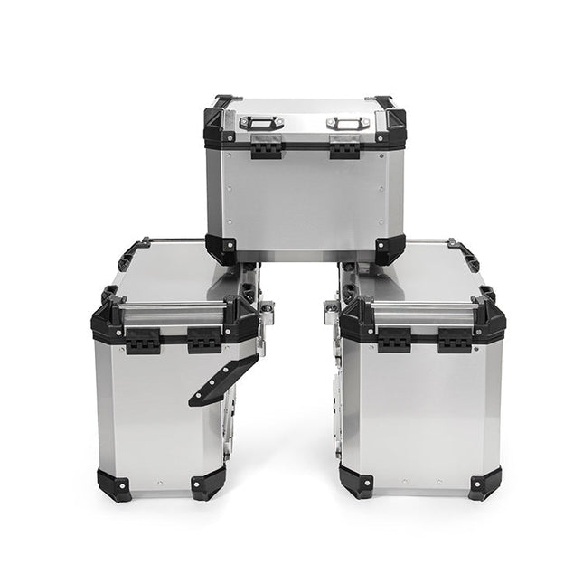 For Moto Guzzi V85 TT Motorcycle Aluminum Side Cases Tail Case Luggage Boxes Storage Cases