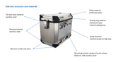 For BMW F750GS F850GS 2019-2021 Motorcycle Aluminum Side Cases Tail Case Luggage Boxes Storage Cases