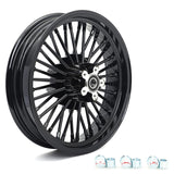 Front Rear Dual Disc Fat Spoke Wheels for Harley Dyna Super Glide / Low Rider / Wide Glide / Switchback 2000-and up