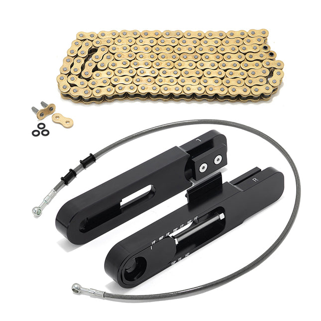 For KTM 690 SMC R / Enduro 08-22 / Husqvarna 701 Supermoto 16-22 4.5-9 Inch Swingarm Extensions Brake Line Chain Remover Kit