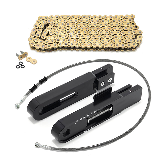 For KTM 690 Duke 2008-2021 4.5-9 Inch Swingarm Extensions Brake Line Chain Remover Kit