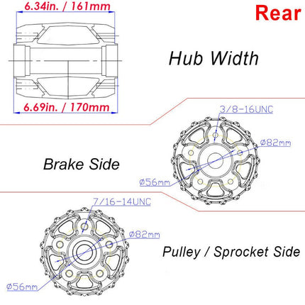 16×3.0 Fat Spoke Rear Cast Wheel for Harley-Davidson Dyna / Softail / Touring / Sportster
